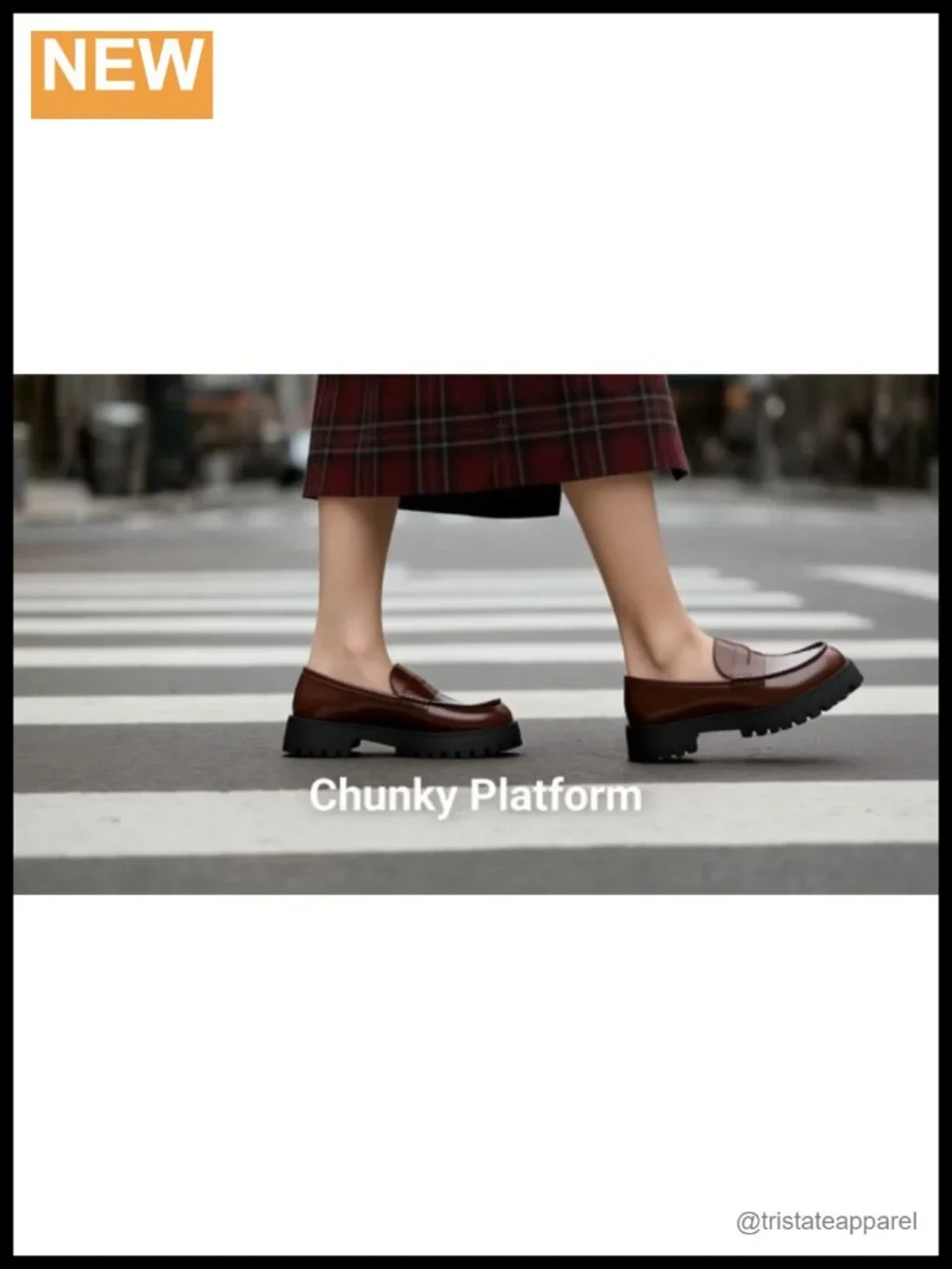 Platform Chunky Penny Loafer with Lug Sole Slip On Dressy Casual Work Office